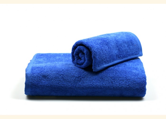 Полотенце махровое Berra 40х80 - синее, плотность 420