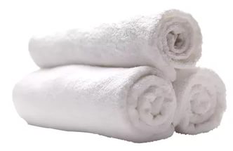 Полотенце махровое Berra белое 40х80, плотность 420