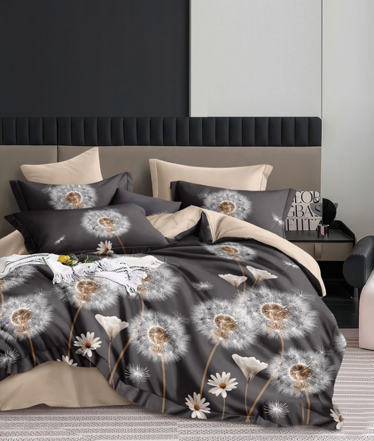 Постельное белье Ранфорс 34, двойной 175х220 см, на кнопках