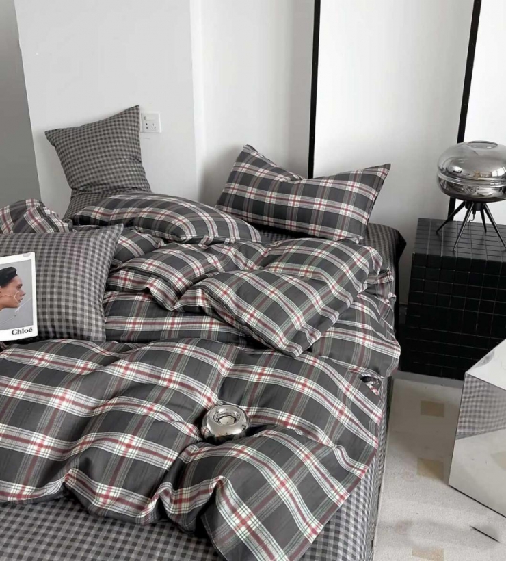 Постельное белье Ранфорс 35, двойной 175х220 см, на кнопках