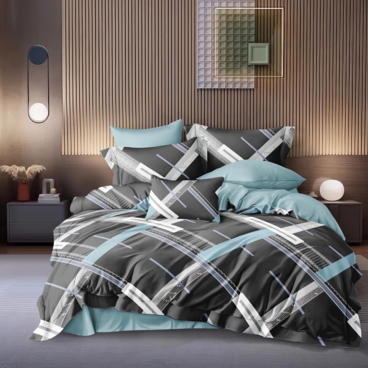 Постельное белье Ранфорс 42, семейный 220х240 см, на кнопках