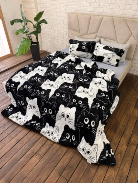 Одеяло флисовое-меховое №20