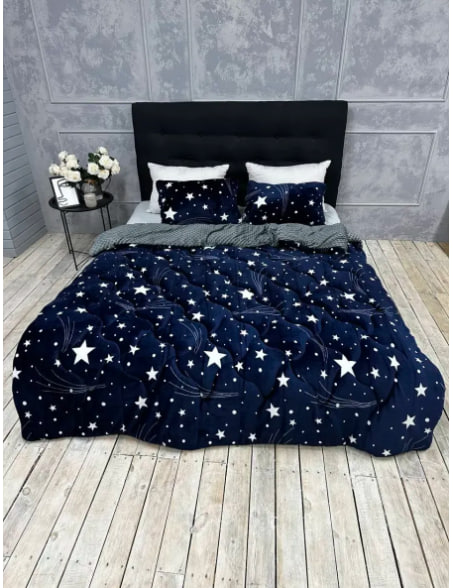 Одеяло флисовое-меховое №21