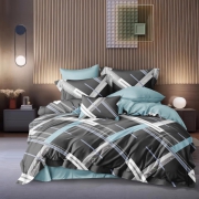 Постельное белье Ранфорс 42, двойной 175х220 см, на кнопках