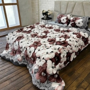 Одеяло флисовое-меховое №19