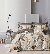 Комплект постельного белья Бязь Голд Люкс №бл560 Двойной 200х220 на кнопках