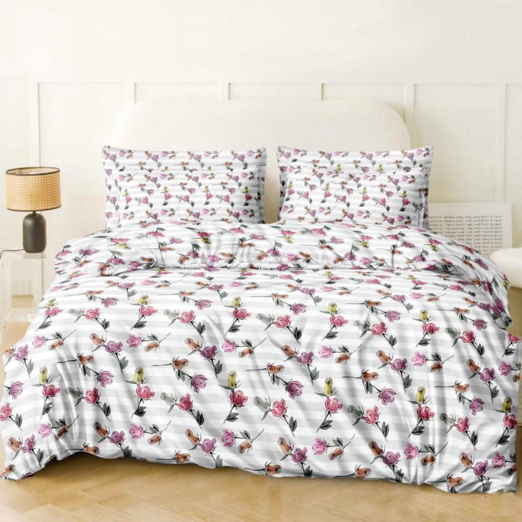 Комплект постельного белья Бязь Голд Люкс №бл571 Семейный 220х240 на кнопках